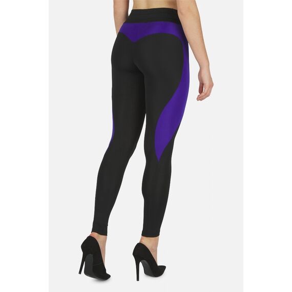 Color Block Legging, Size: M, Colour: Schwarz, 4 image