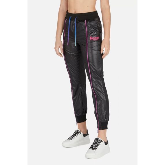 Long Sweatpants W/ Piping, Size: M, Colour: Schwarz