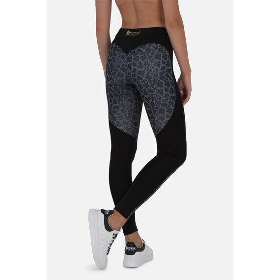 Mid-Rise  Color-Block Leggings, Size: XL, Colour: Anthracite, 3 image