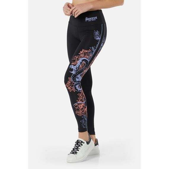 Printed Leggings, Size: M, Colour: Schwarz