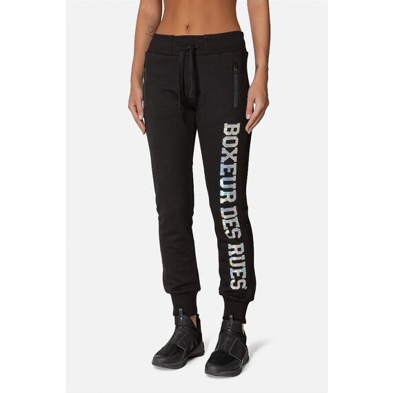 Basic Long Logo Sweatpants, Colour: Schwarz, Size: L