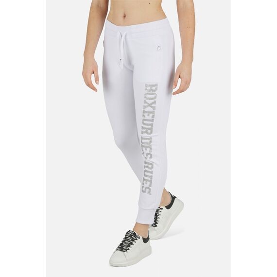 Basic Long Logo Sweatpants, Size: M, Colour: Weiss