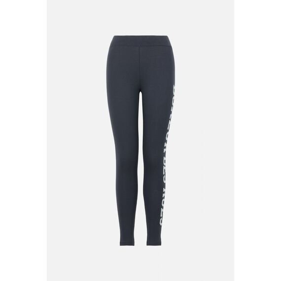 Basic Leggings With Front Logo, Colour: Anthracite, Size: M, 4 image
