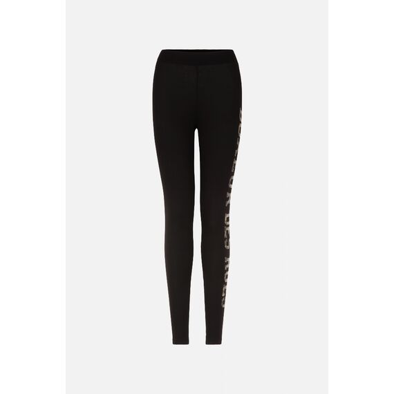Basic Leggings With Front Logo, Size: XL, Colour: Schwarz, 2 image