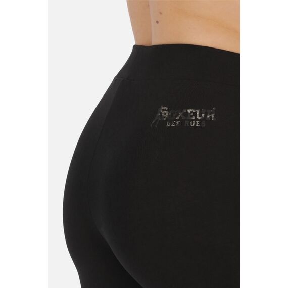 Basic Leggings With Front Logo, Size: XL, Colour: Schwarz, 4 image