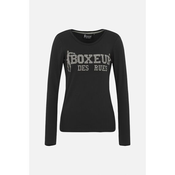 Lady Strass Logo T-Shirt L/S, Colour: Anthracite, Size: L, 4 image