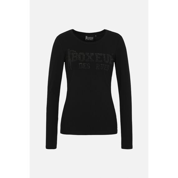 Lady Strass Logo T-Shirt L/S, Colour: Schwarz, Size: L, 4 image