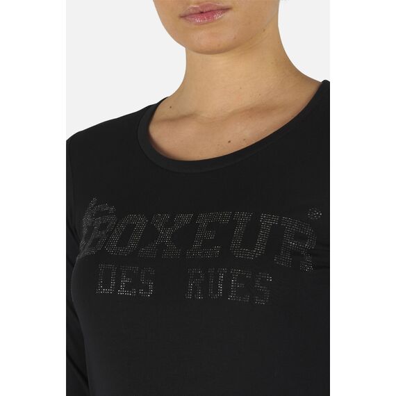 Lady Strass Logo T-Shirt L/S, Colour: Schwarz, Size: L, 2 image