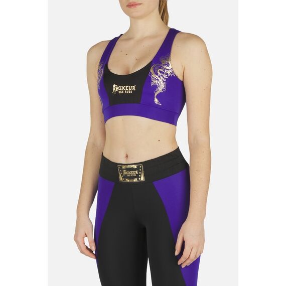 Dragon Print  Sport Bra, Size: M, Colour: Schwarz, 2 image