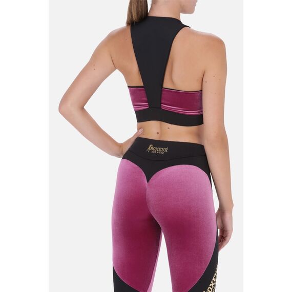 Color Block Sport Bra, Size: L, Colour: Rosa, 3 image