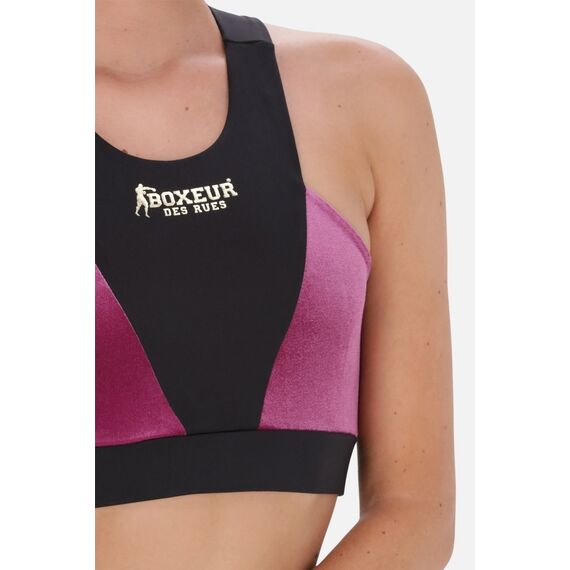 Color Block Sport Bra, Size: M, Colour: Rosa, 4 image