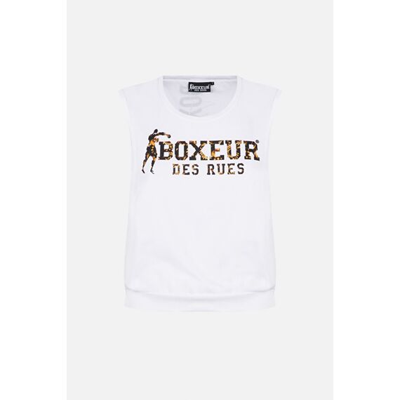 Oversize Tank With Front Logo, Size: L, Colour: Weiss, 2 image