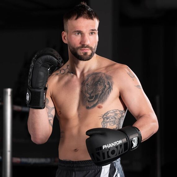 Boxing gloves APEX, Colour: Schwarz, OZ: 12oz, 10 image