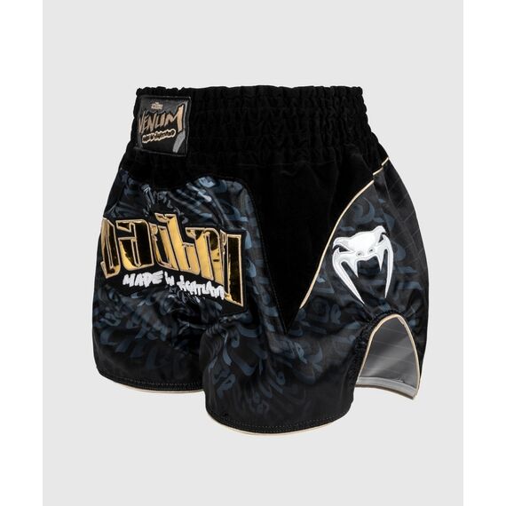 Short de Muay Thai Venum Attack, Taille: L, Couleur: Noir, 2 image