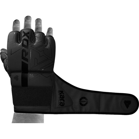 Grappling Gloves F6 Matte Black-M, Size: M, Colour: Schwarz, 6 image