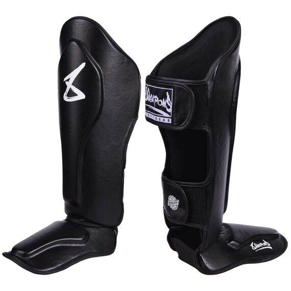 Shin Guards - Pure black XL, Size: XL, Colour: Schwarz