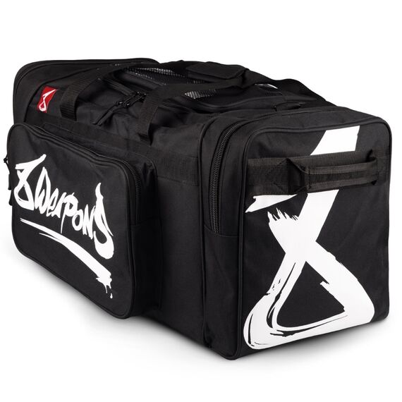8 WEAPONS Sport Bag, BIG 8, black-white, Colour: Schwarz, Volume: 70 l