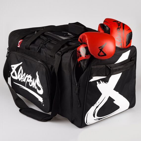 8 WEAPONS Sport Bag, BIG 8, black-white, Colour: Schwarz, Volume: 70 l, 4 image