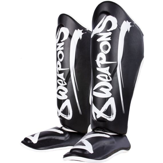 8 Weapons Shin Guards - Unlimited, Colour: Schwarz, Size: XL