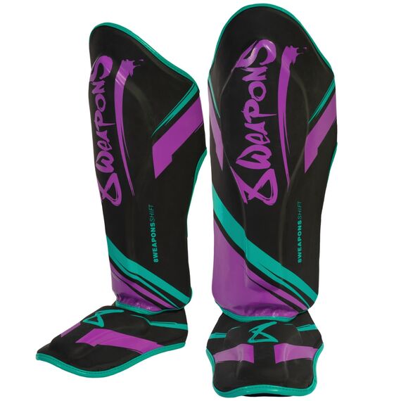 8 WEAPONS Shin Guards - Shift cyber S, Size: S, Colour: Violett, 2 image