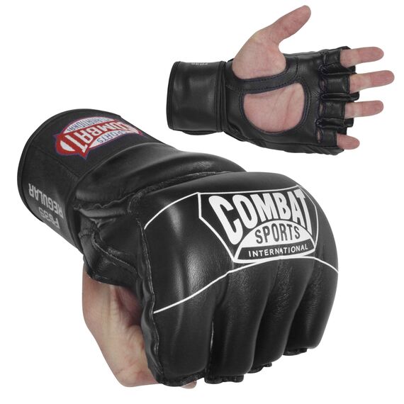 Combat Sports Pro Style MMA Gloves, Size: S, Colour: Schwarz