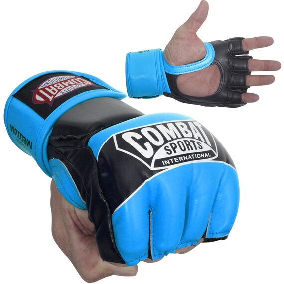 MMA-Handschuhe Pro Combat Sports, Bekleidungsgrösse: XL, Farbe: Blau Neon