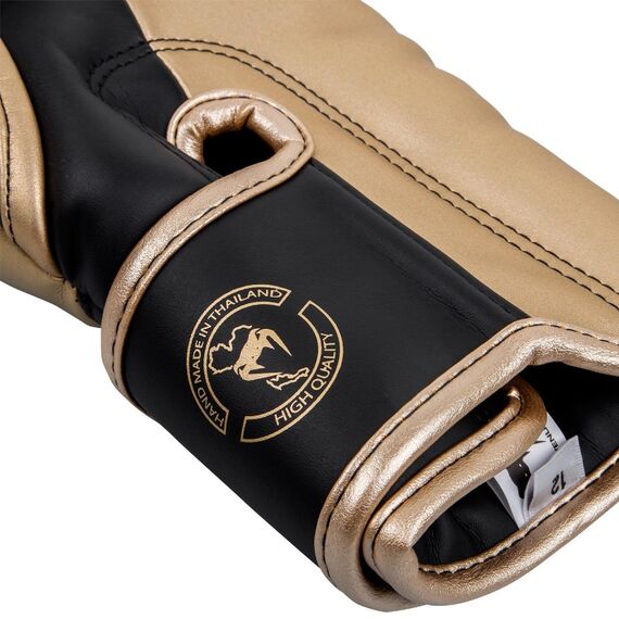 Venum Elite Boxing Gloves - Black/Gold, Colour: Gold, OZ: 10oz, 5 image