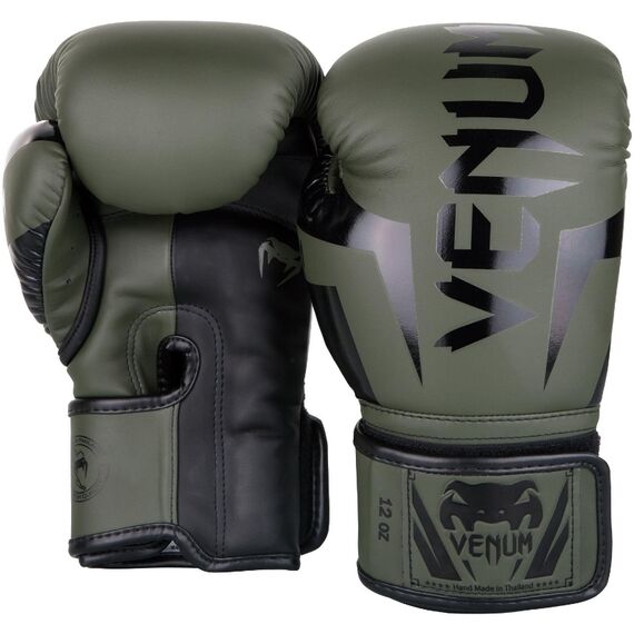 Venum Elite Boxing Gloves - Kaki/Black, Colour: Khaki, OZ: 16oz, 2 image