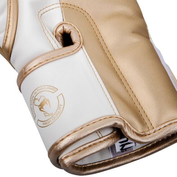 Venum Elite Boxing Gloves - White/Gold, Colour: Weiss, OZ: 10oz, 5 image
