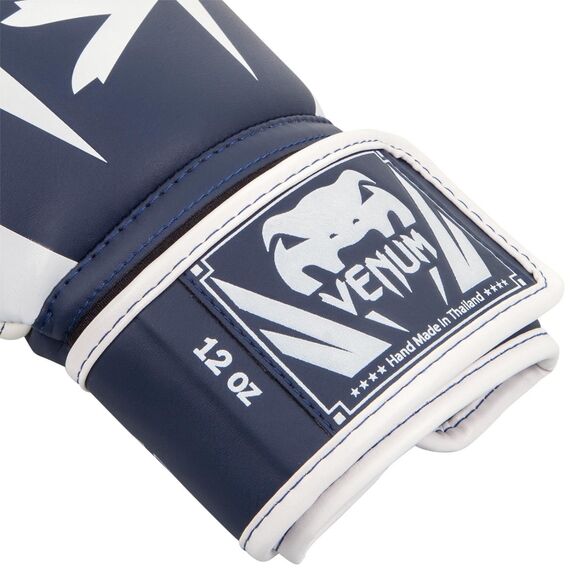Venum Elite Boxing Gloves - White/Navy Blue, Colour: Blue, OZ: 10oz, 3 image