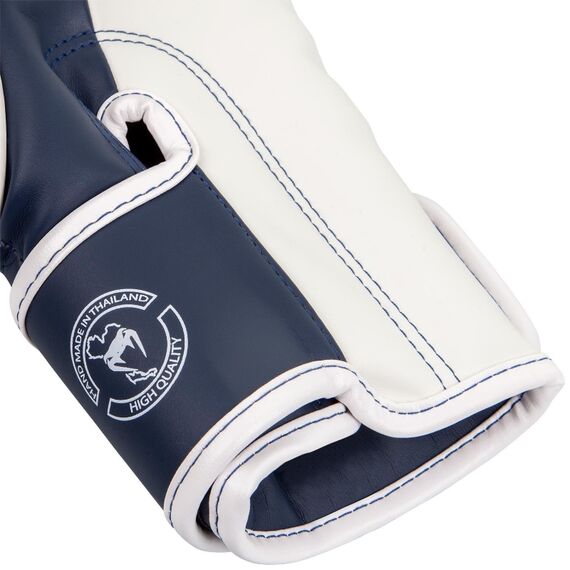 Venum Elite Boxing Gloves - White/Navy Blue, Colour: Blue, OZ: 10oz, 5 image