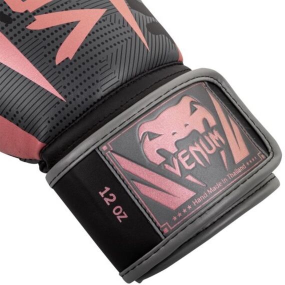 Venum Elite Boxing Gloves - Black/Pink Gold, Colour: Rosa, OZ: 8oz, 3 image