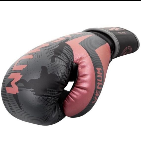 Venum Elite Boxing Gloves - Black/Pink Gold, Colour: Rosa, OZ: 8oz, 4 image