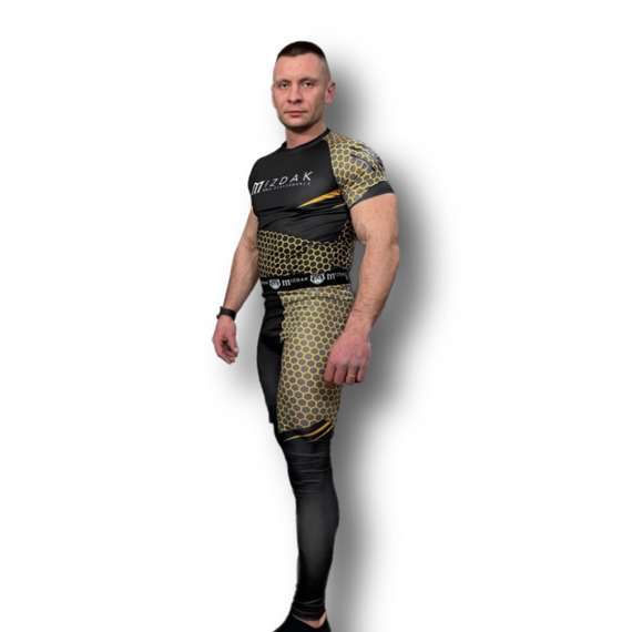 MMA Leggings Octa Edition, Size: L, Colour: Schwarz
