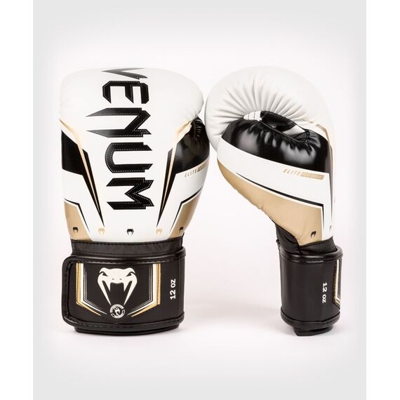 Venum Elite Evo Boxing Gloves, Colour: Weiss, OZ: 14oz, 4 image