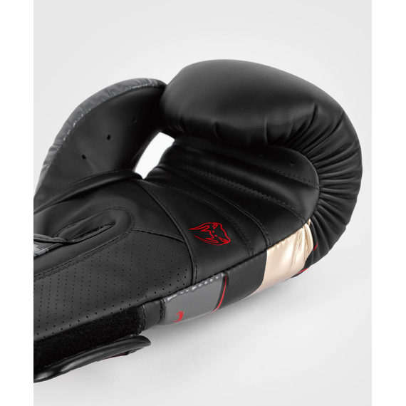 Venum Elite Evo Boxing Gloves - Black/Gold/Red - 16 Oz, Colour: Schwarz, OZ: 16oz, 7 image