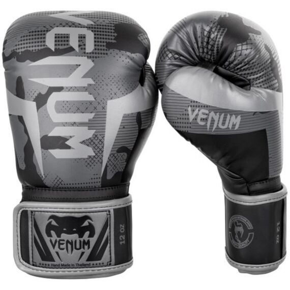 Boxhandschuhe Venum Elite, Farbe: Grau, OZ: 10oz