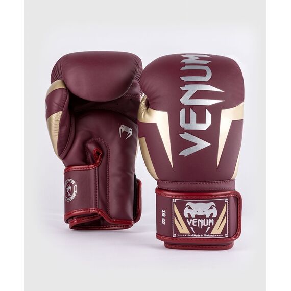 Gants de boxe Venum Elite, Couleur: Bordeaux, OZ: 14oz