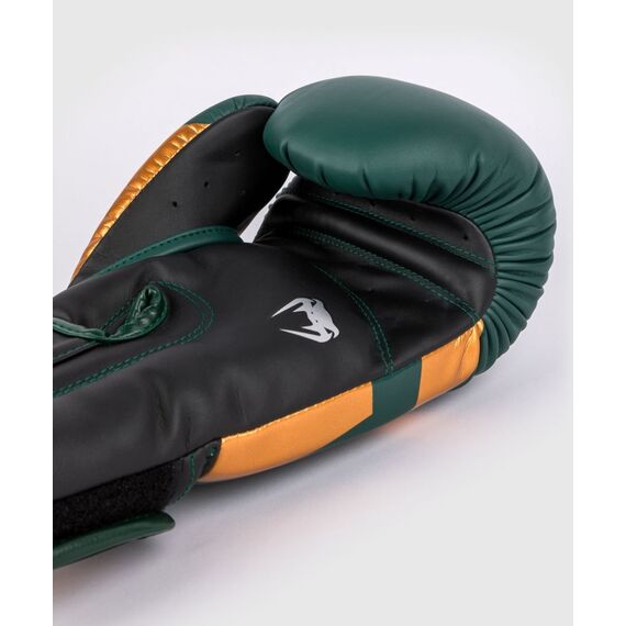 Venum Elite Boxing Gloves - Green/Bronze/Silver - 10 Oz, Colour: Green, OZ: 10oz, 5 image