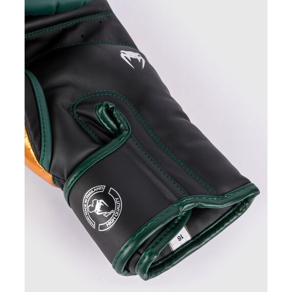 Venum Elite Boxing Gloves - Green/Bronze/Silver - 10 Oz, Colour: Green, OZ: 10oz, 6 image