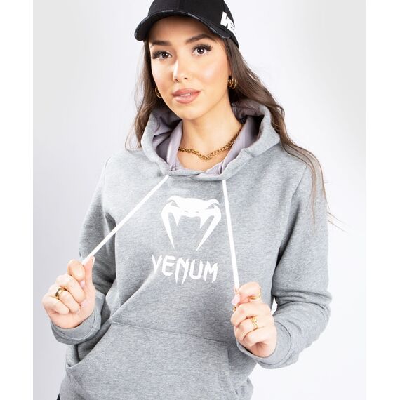 VE-04596-031-L-Venum Classic Hoodie - For Women - Light Heather Grey - L