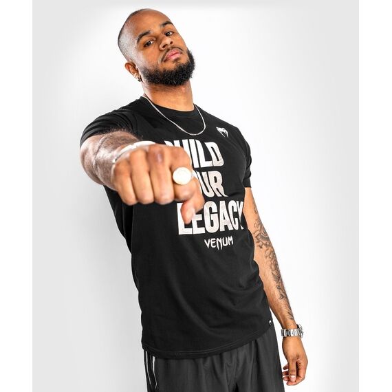 T-Shirt Venum Build Your Legacy, Couleur: Noir, Taille ne pas utiliser: S, 4 image