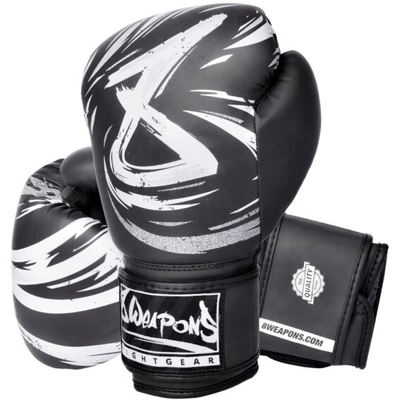 8 Weapons Boxing Glove - Strike, Colour: Schwarz, OZ: 10oz