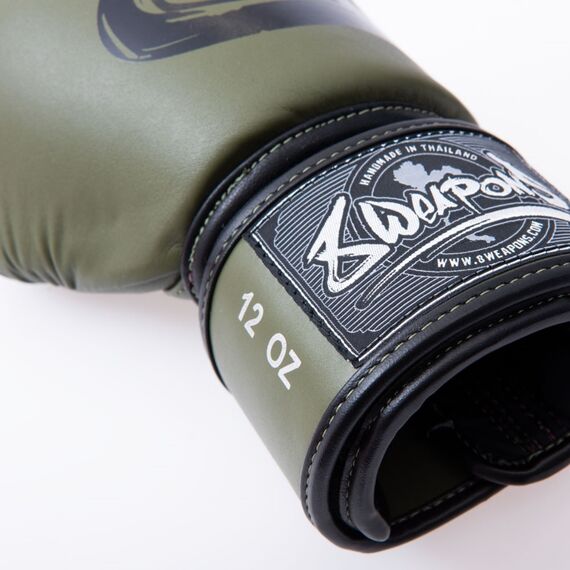 Gants de boxe - BIG 8 Premium, Couleur: Kaki, OZ: 14oz, 2 image