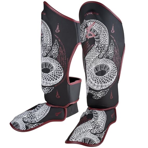 8 WEAPONS Shin Guards - Sak Yant Naga black XL, Size: XL, Colour: Schwarz, 12 image