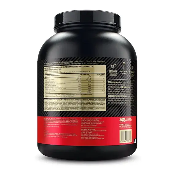 Gold Standard 100% Whey 2.3kg Optimum Nutrition | Vainilla, 4 image