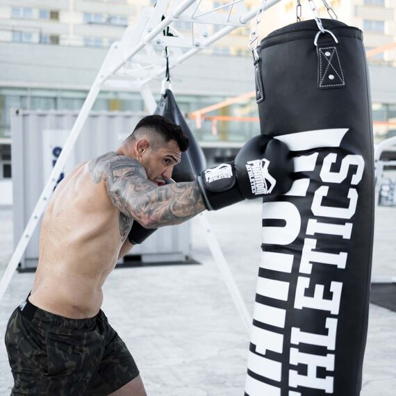 High-Performance Punching Bag with Filling - 120cm, Colour: Schwarz, Additional Weight: 30 kg, Length: 1.2m, 6 image