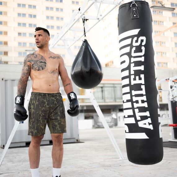 High-Performance Punching Bag with Filling - 120cm, Colour: Schwarz, Additional Weight: 30 kg, Length: 1.2m, 4 image