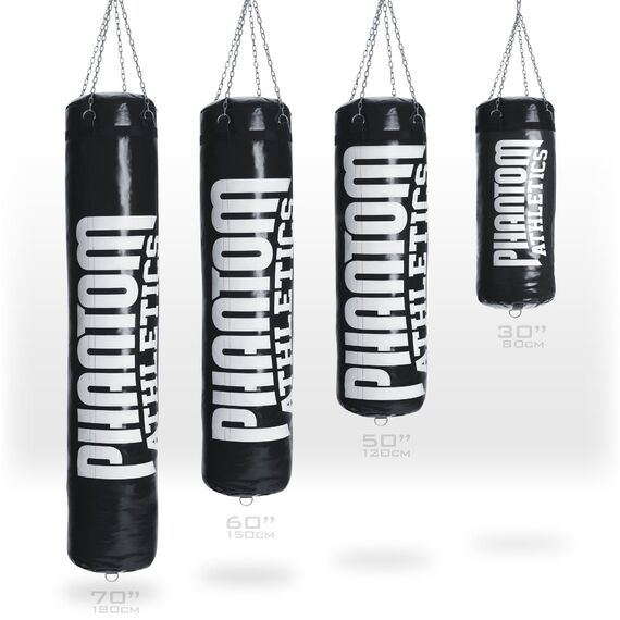 High-Performance Punching Bag with Filling - 120cm, Colour: Schwarz, Additional Weight: 30 kg, Length: 1.2m, 2 image