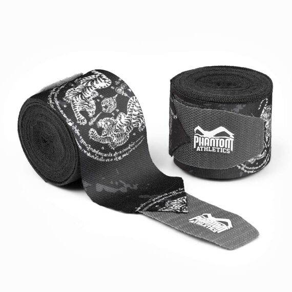 Hand wraps - Sak Yant, Colour: Schwarz, Length: 4.0m